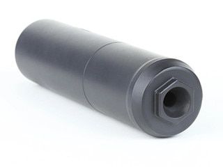 Griffin Armament GP7 7.62 caliber 5/8x24 direct thread suppressor with black finish.
